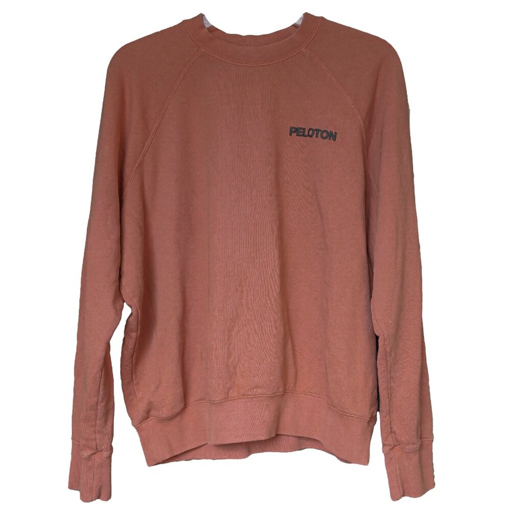 SPIRITUAL GANGSTER Sweatshirt Top Peloton Coral Long Sleeve Crew Neck Pull On